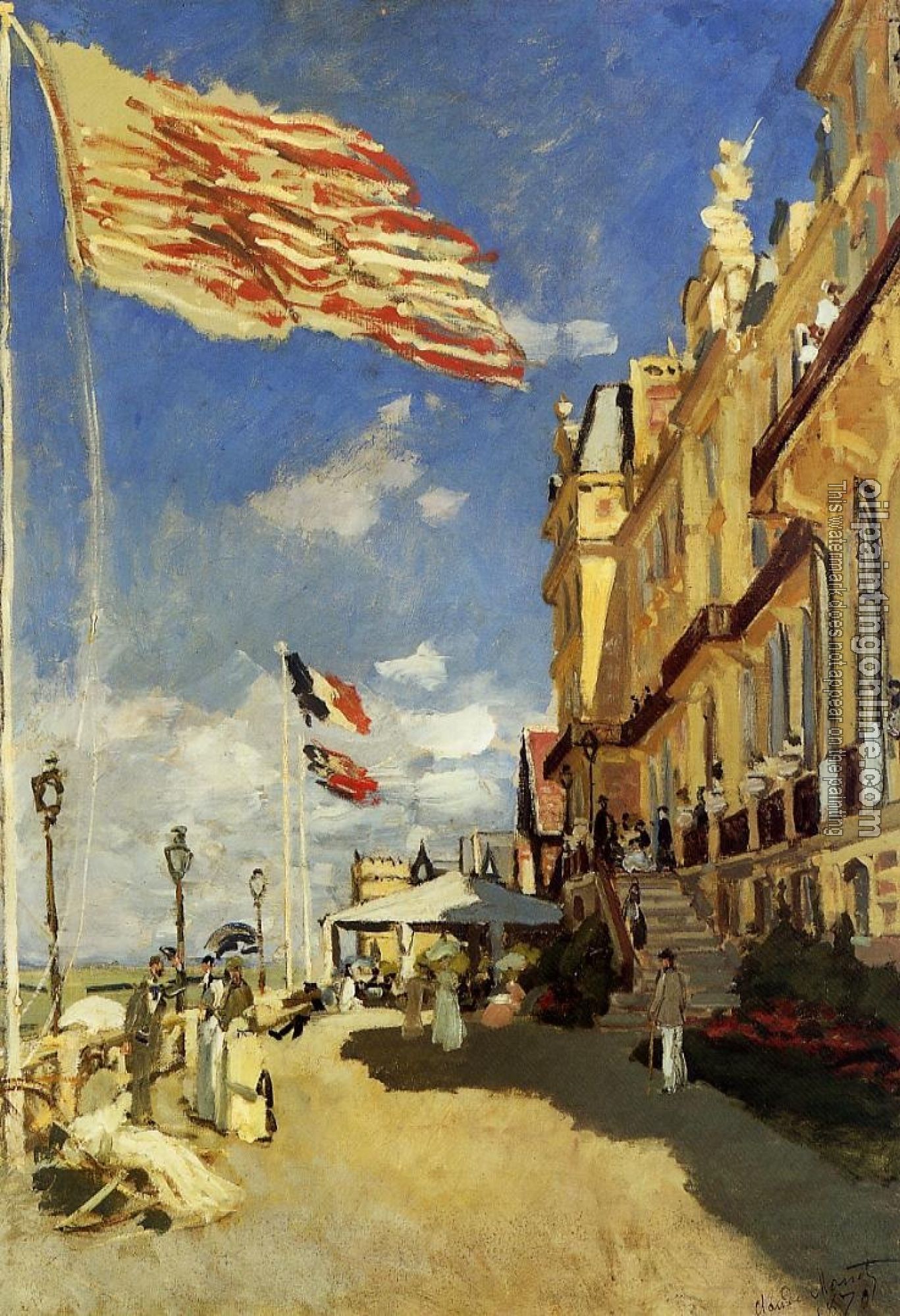 Monet, Claude Oscar - Hotel des Roches Noires, Trouville